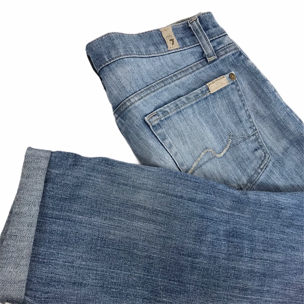 7 For All Mankind Crop Roxanne Jeans - Size 28